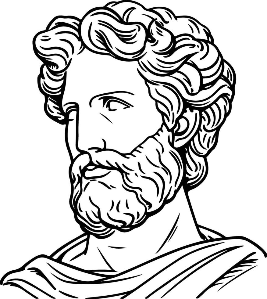 Antoninus Pius Portrait vector