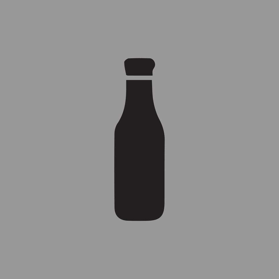 new stylish bottle icon design vector
