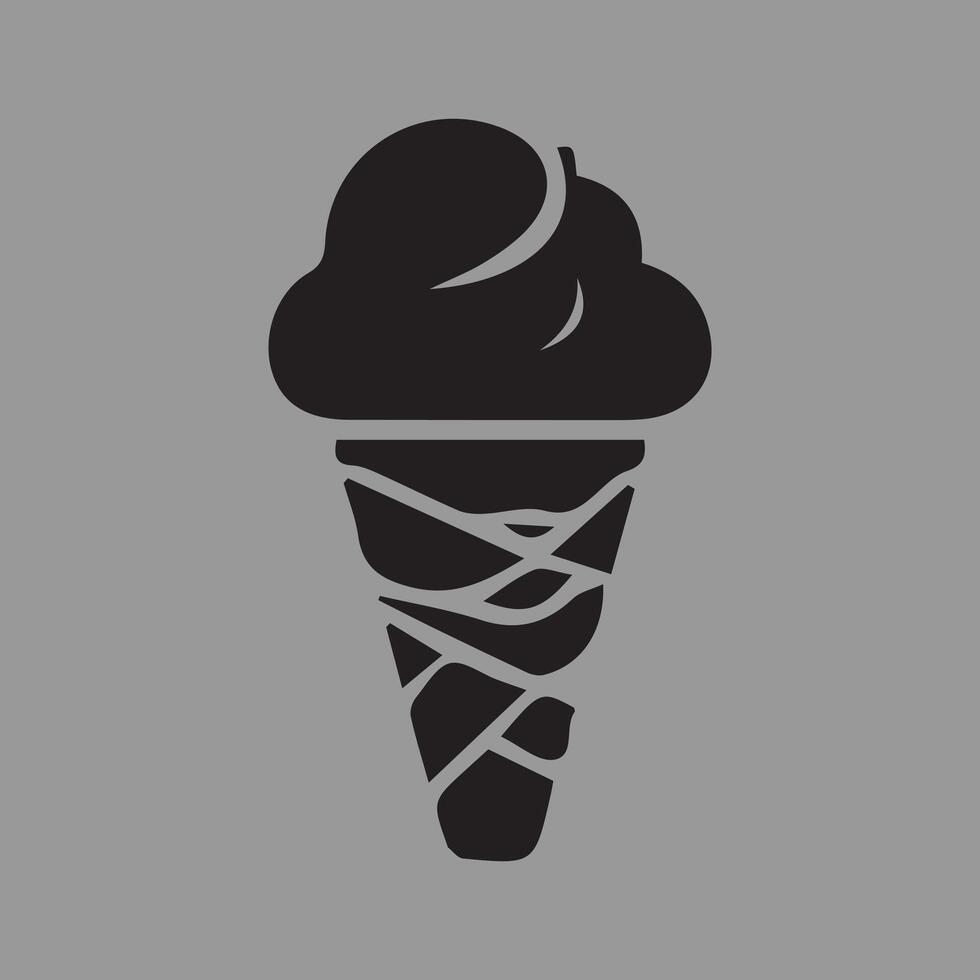 ice cream food icon design vector