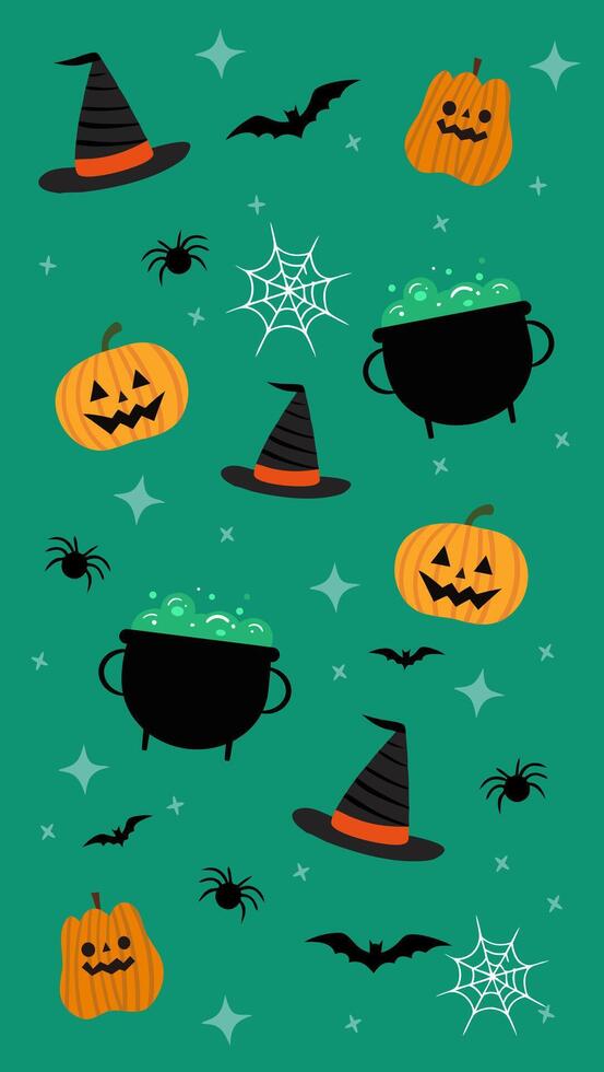 themed hand drawn seamless pattern elements cute background design vector