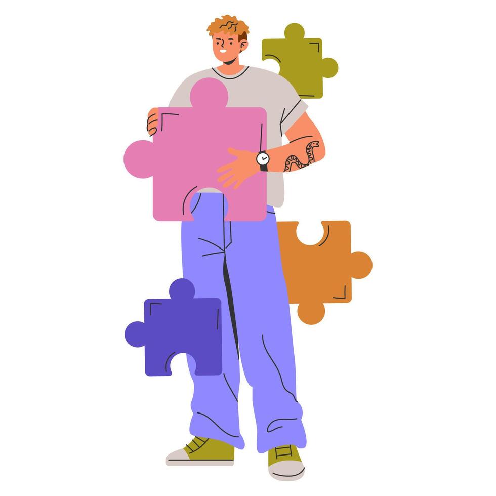 Diversity Businessman. Flat Illustration vector