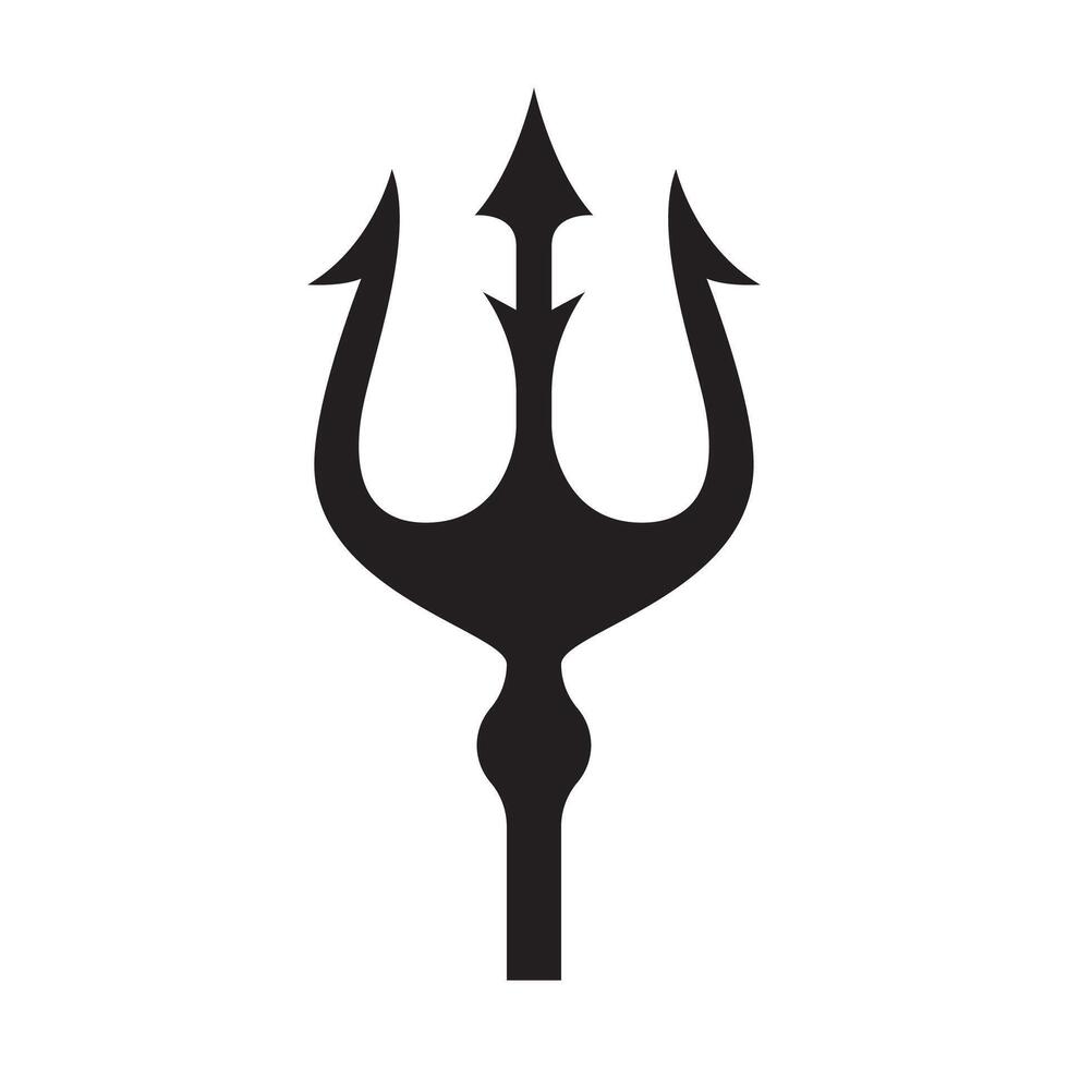 Trident of the seas icon illustration vector