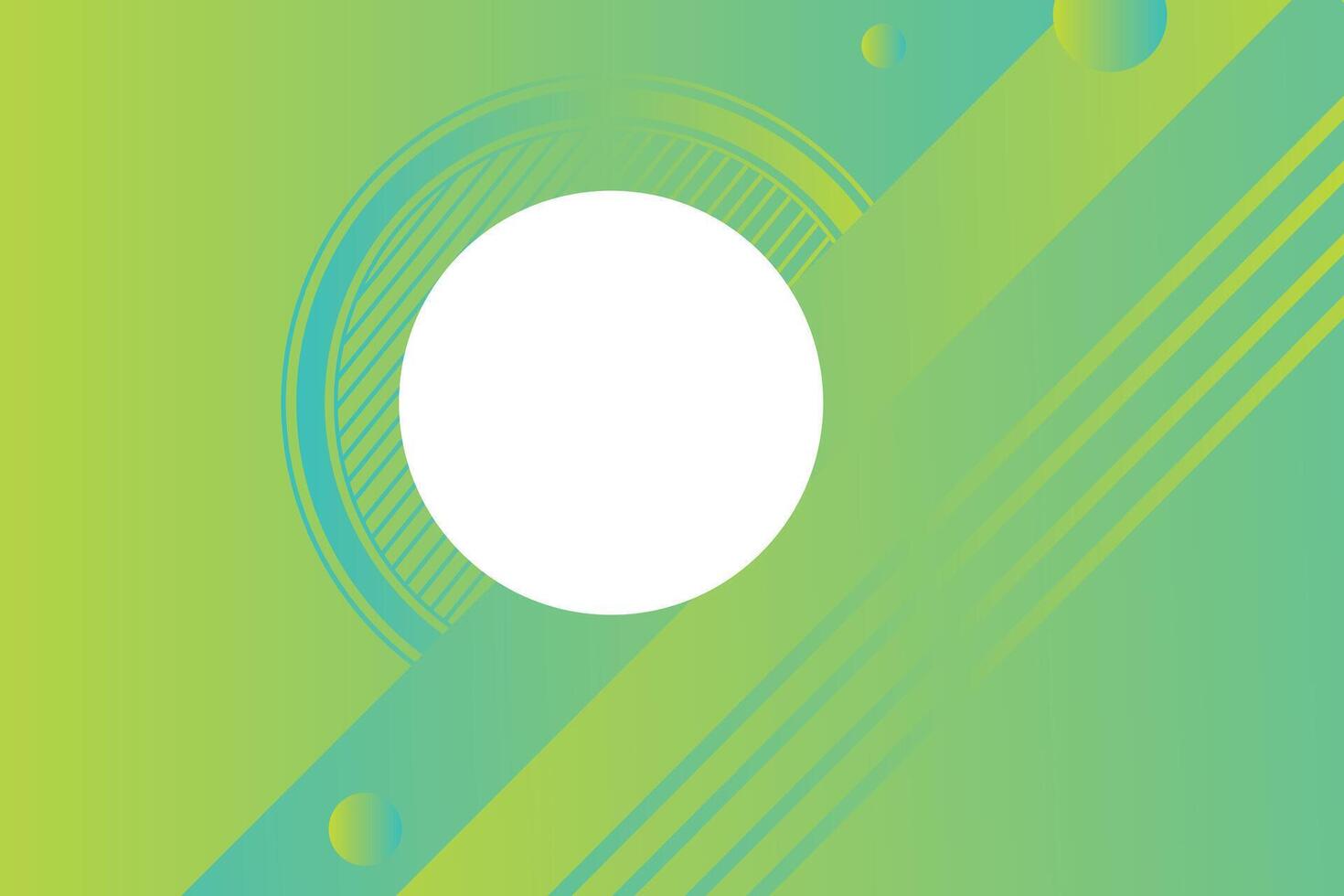 Modern Green geometric gradient overlap circle white, light green and yellow abstract background design vector