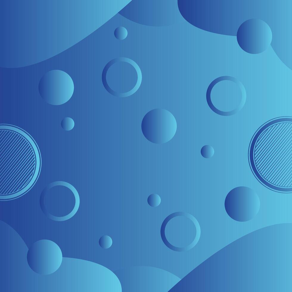 Modern Blue and trendy round shape abstract background. Geometric texture with seamless patterns with stripes and circles vector