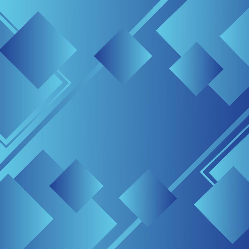 Blue and trendy rectangle shape abstract background. Futuristic digital hi-technology banner background seamless pattern vector