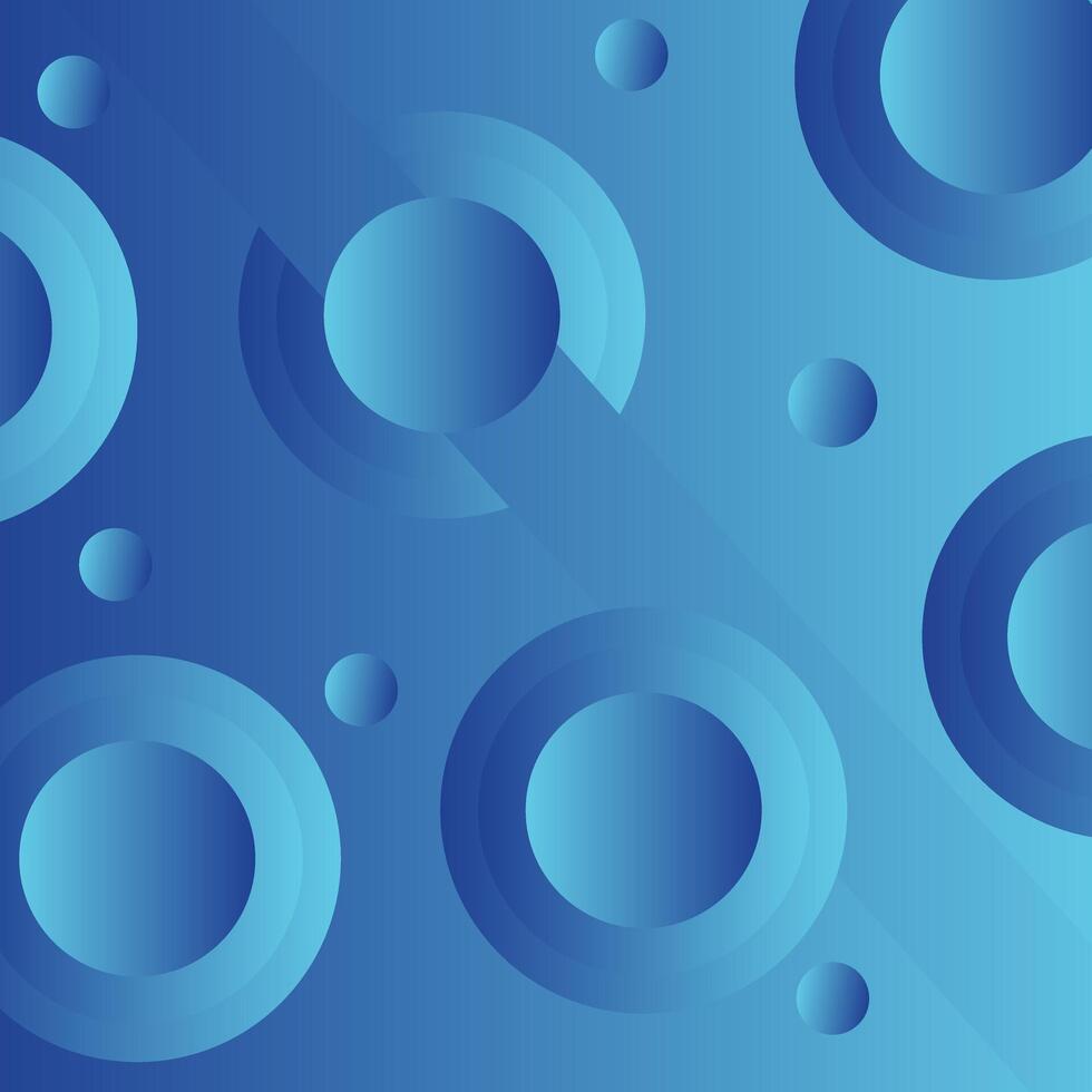 Modern Blue and trendy abstract background. Geometric texture with seamless patterns turquoise with stripes and circles vector