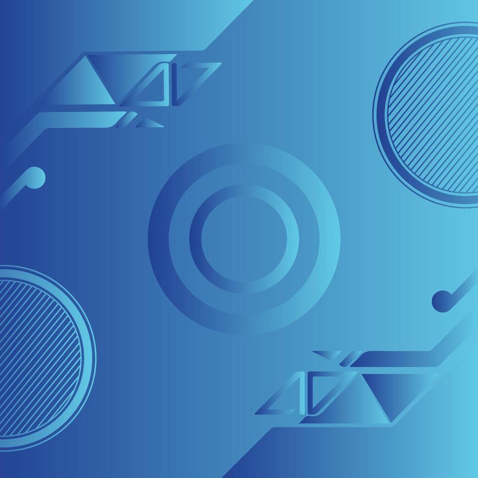 Modern circle blue abstract background. Curves and lines use for banner, cover, poster, wallpaper, design with space for text. vector