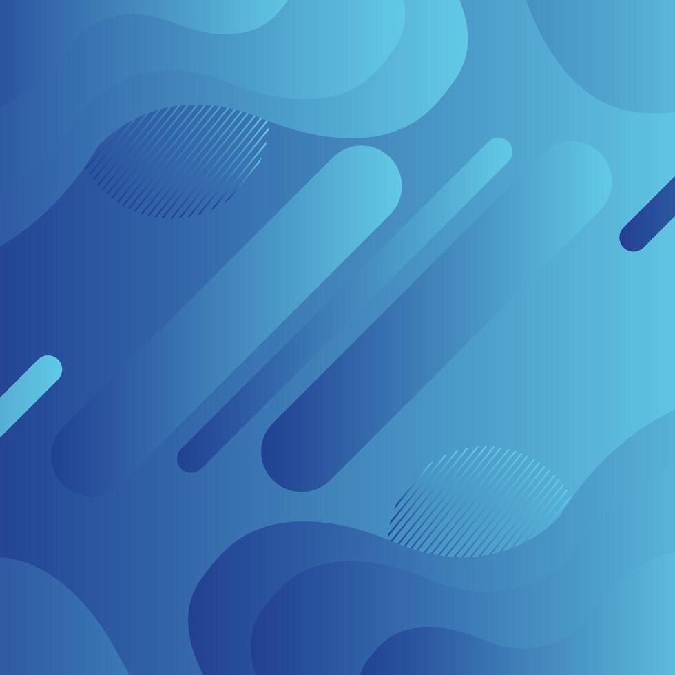 trendy blue abstract background with shiny geometric shapes graphics. Modern blue gradient rounded rectangle design. Dynamic shape. vector