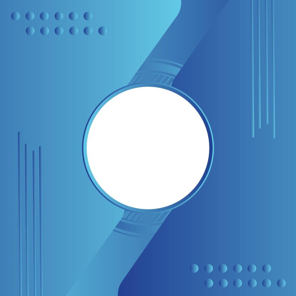 Blue gradient abstract background with geometric shape. vector