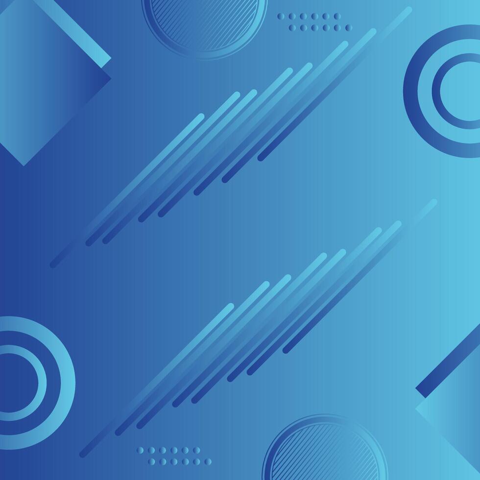 Modern Futuristic abstract Blue gradient geometric round circle shape and line background vector