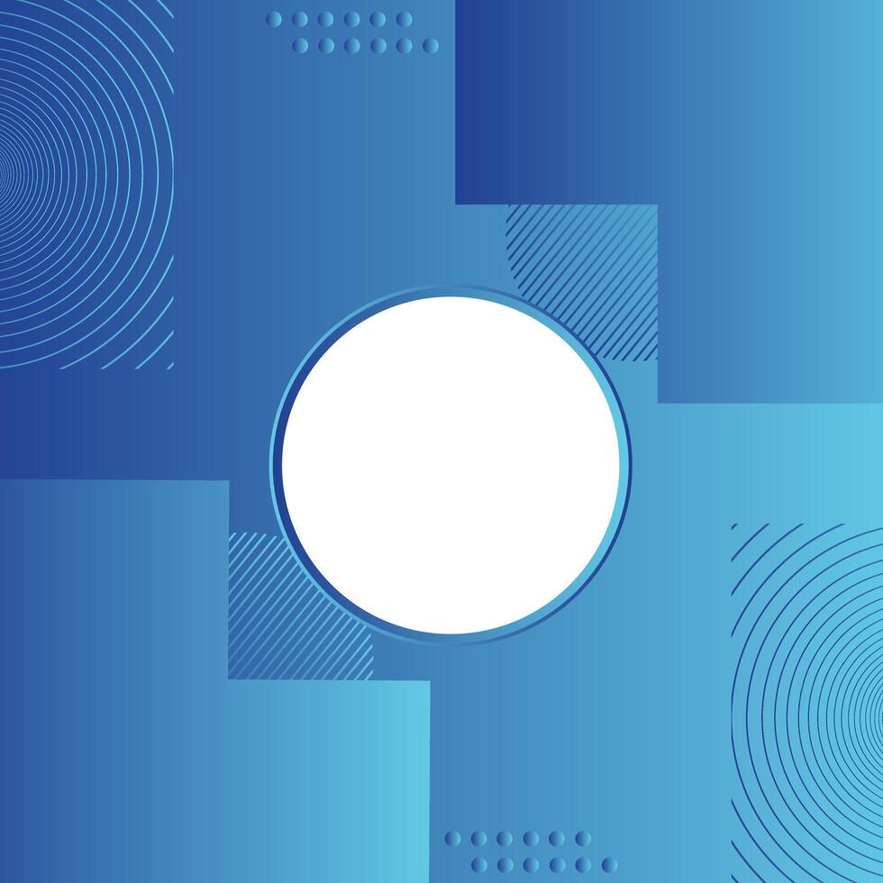 Modern Line with Circle Blue Abstract Background. Simple minimal halftone color gradient, modern pattern backgrounds vector