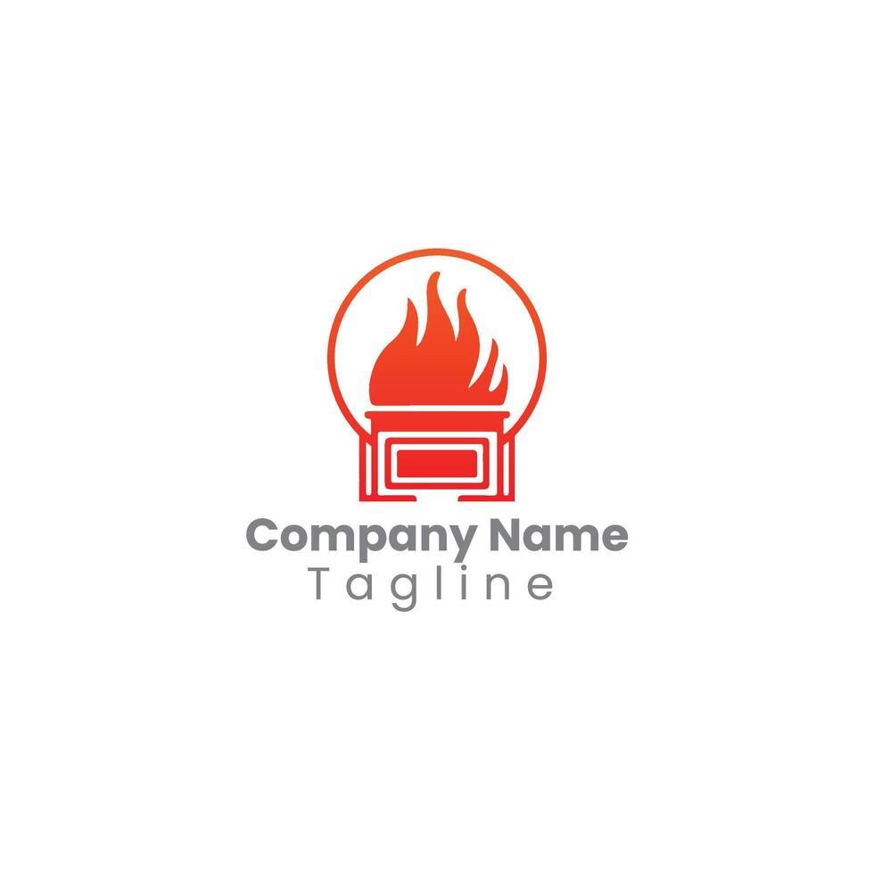 fire branding logo vector