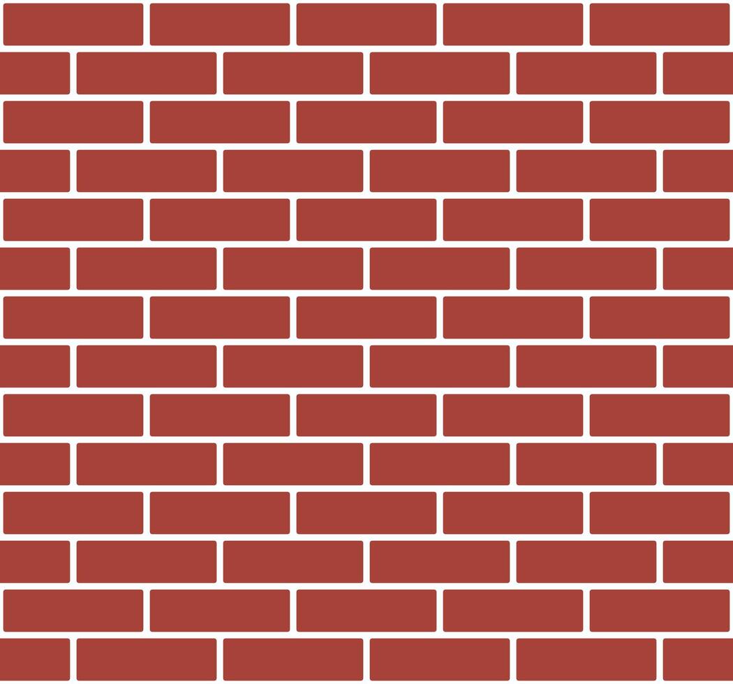 brick wall - red bricks pattern, color seamless repeatable pattern texture background vector