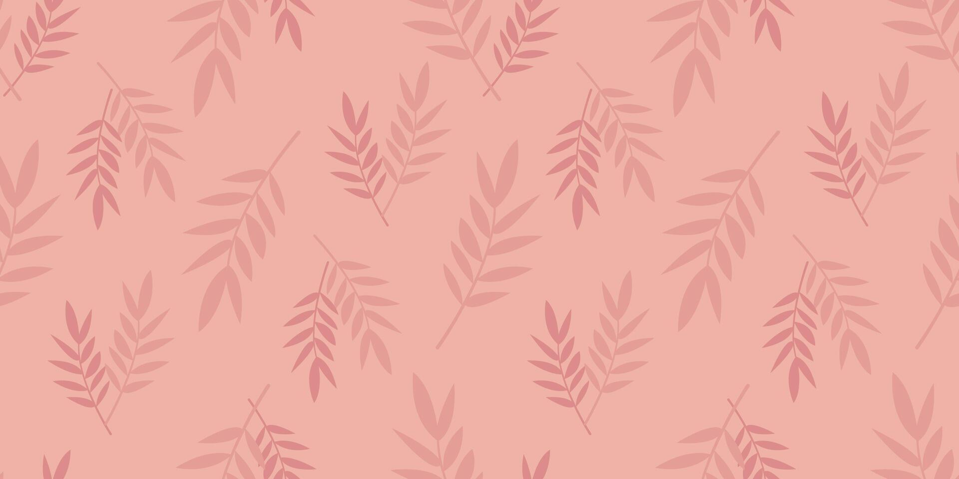 Seamless pattern with leaves. Botanical autumn ornament. vector