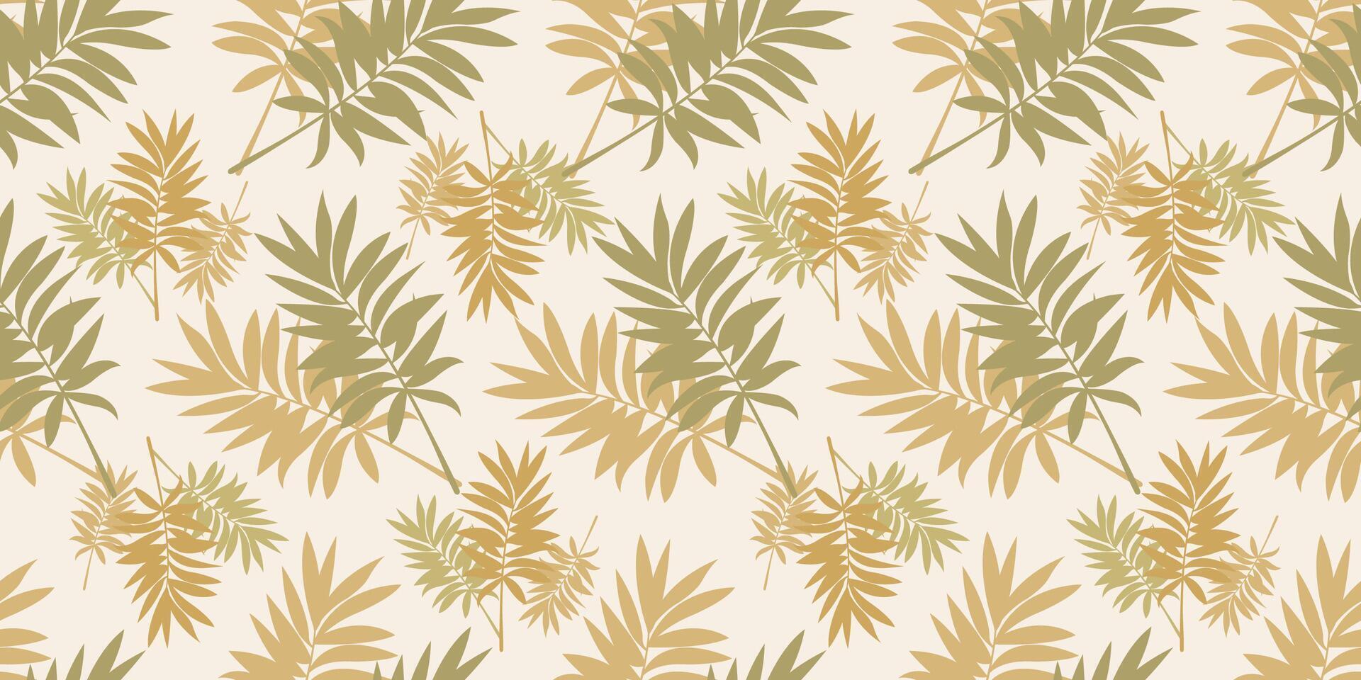 Autumn seamless pattern. Botanical ornament. vector
