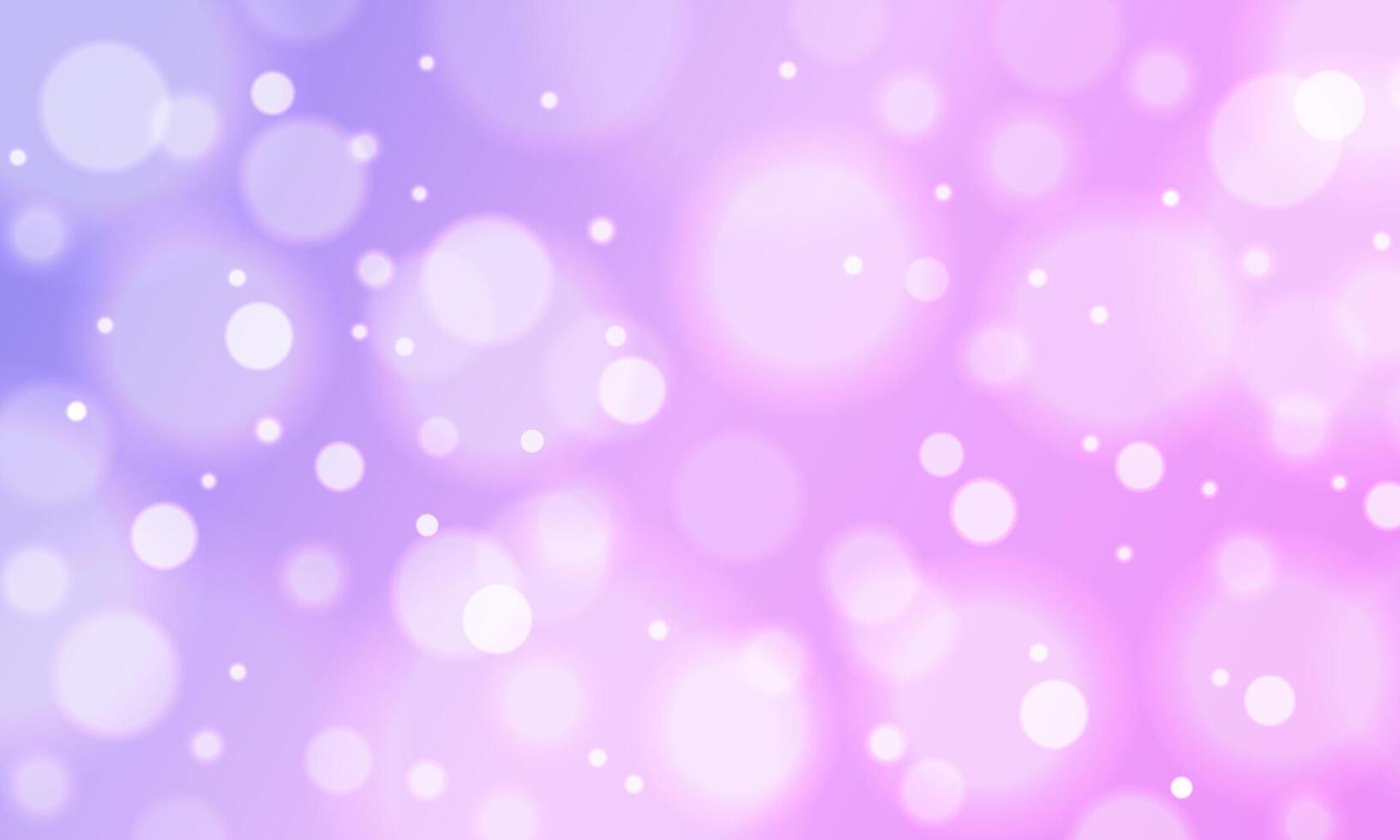 Dreamy pink and purple bokeh background with glowing orbs of light. Ideal for beauty, celebration, or romantic-themed designs, perfect as a soft and elegant backdrop. vector