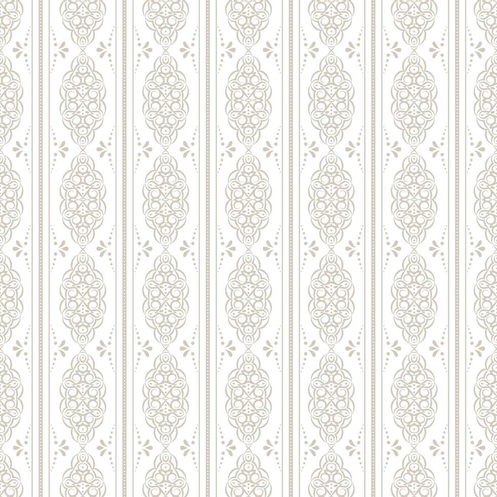 Vertical Striped wallpaper pattern with damask motif. Seamless background for fashion , fabric, textile, wallpaper , wrapping and all prints. vector