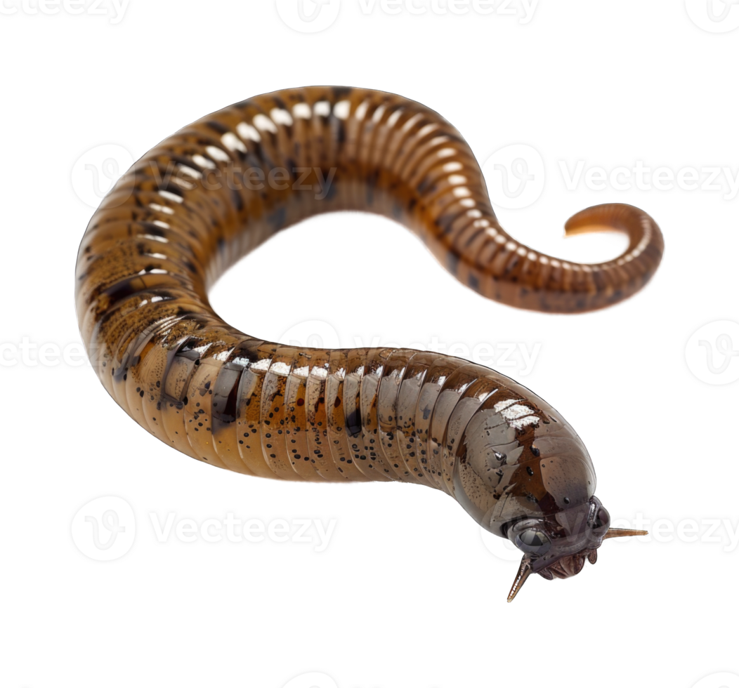 Worm on transparent background cutout png