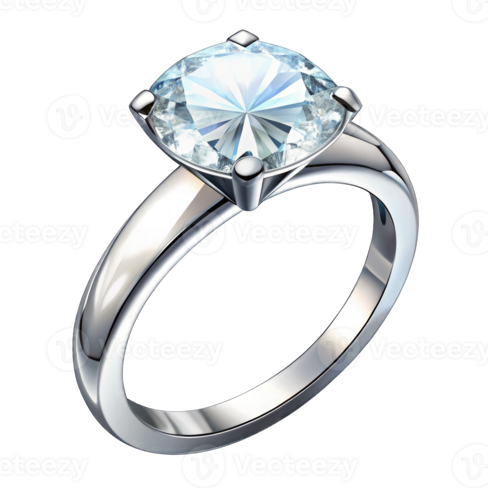 Diamond ring icon style isolated on transparent background Cutout png