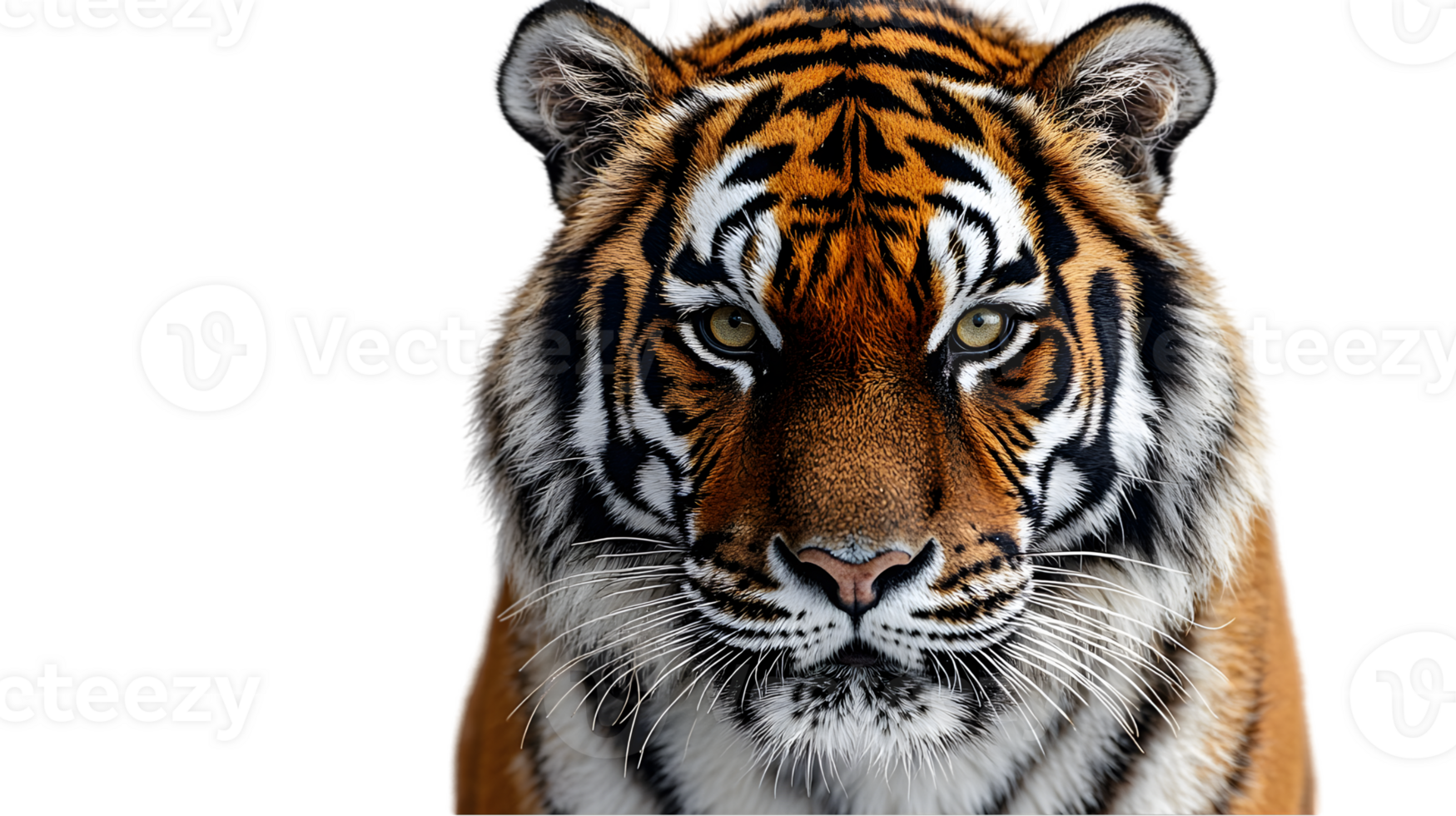 A tiger is staring into the camera png