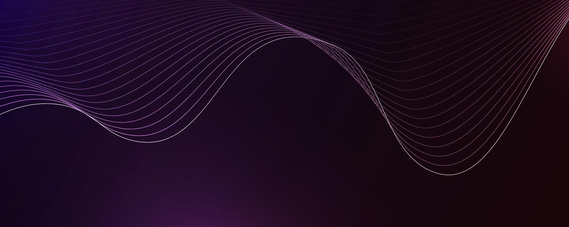 Neon wave background vector