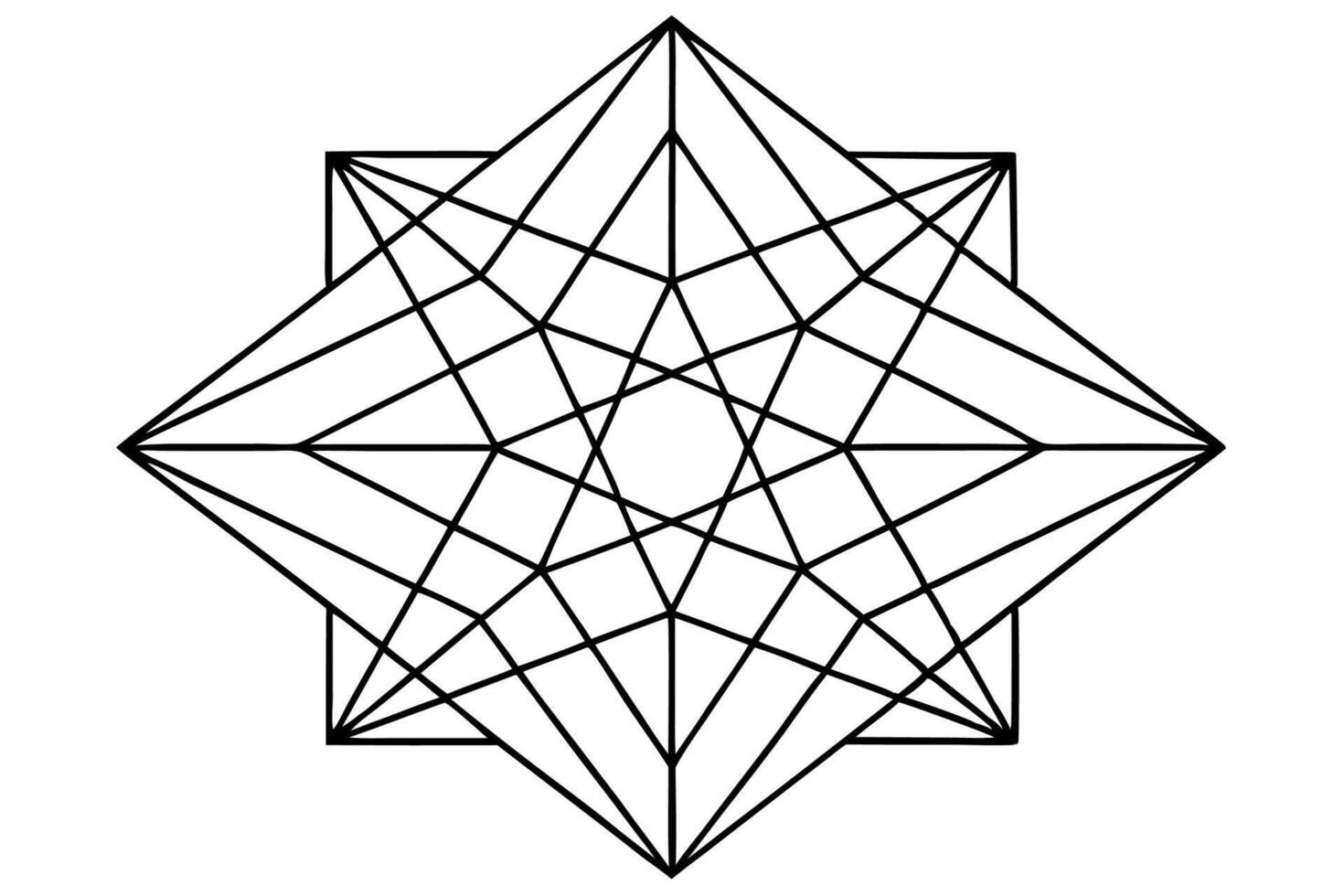 Geometric Designs with White Background Illustration, Cartoons, Clipart, Line Art, Geometric designs on white backgrounds, perfect for illustrations, clipart, and line art vector