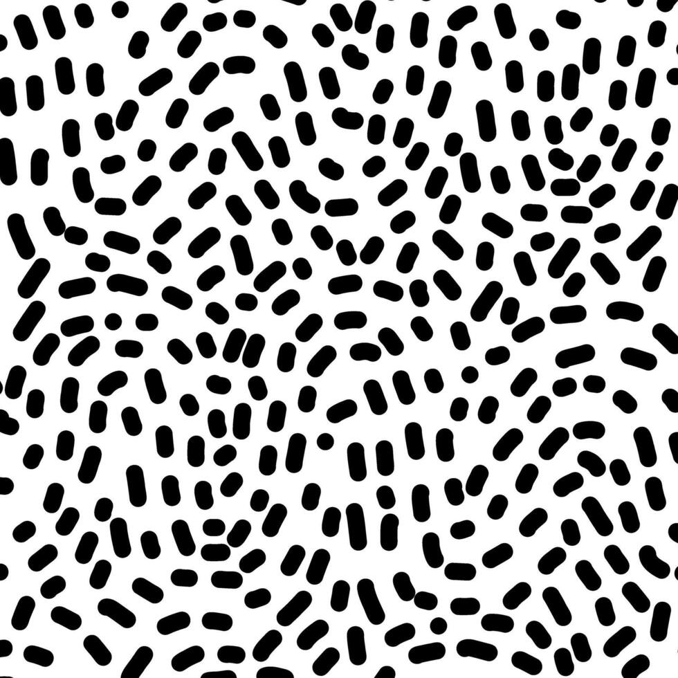 Hand Drawn dash pattern. Seamless pattern with small black lines on a white background vector