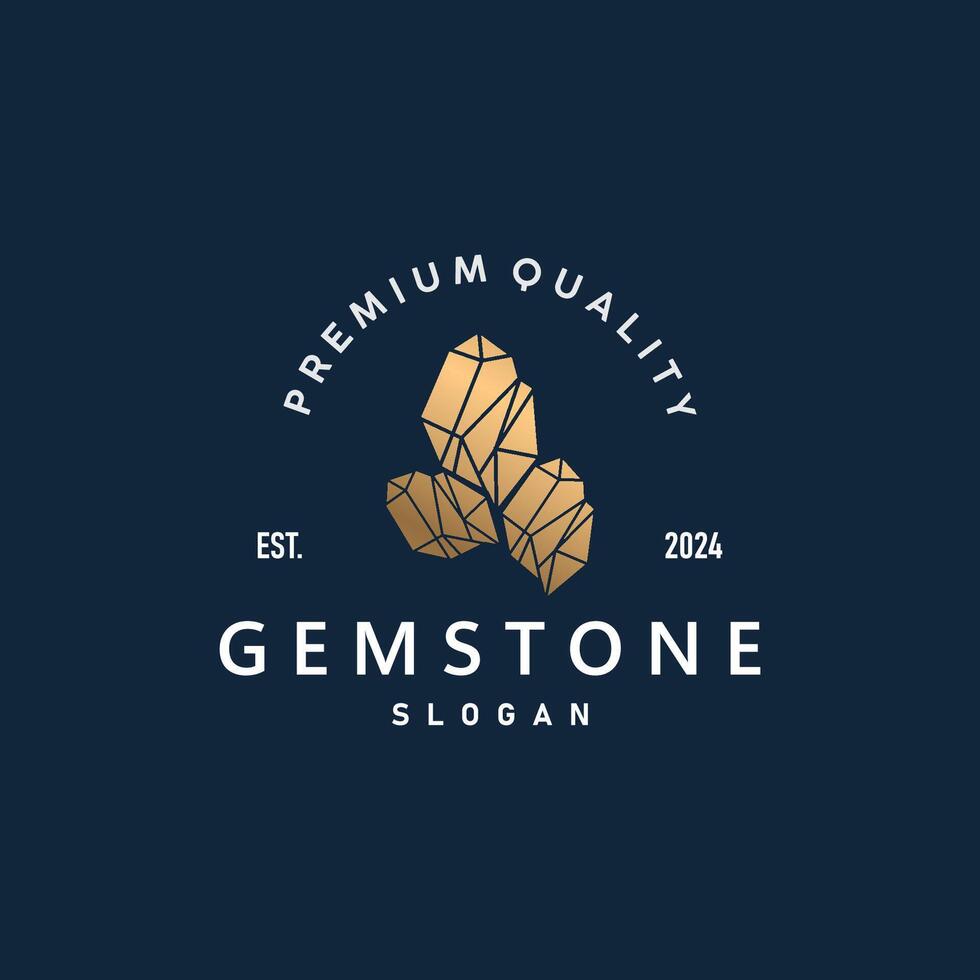 Gemstone Jewelry Logo, Design Template Symbol Illustration 6 vector