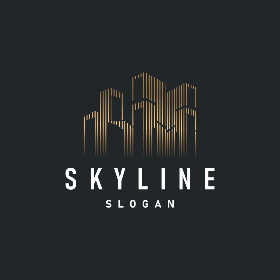 Building Real Estate Apartment Construction Logo, Elegant Premium Rustic Monogram Design vector