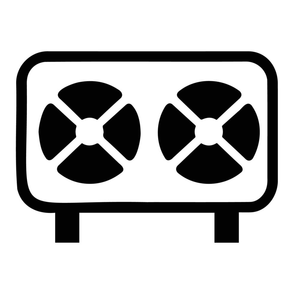 Iconic Air Conditioning Unit Illustration vector