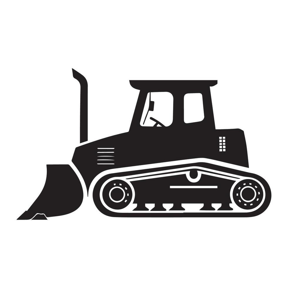 Heavy Machinery for Construction Work and Earth Moving vector