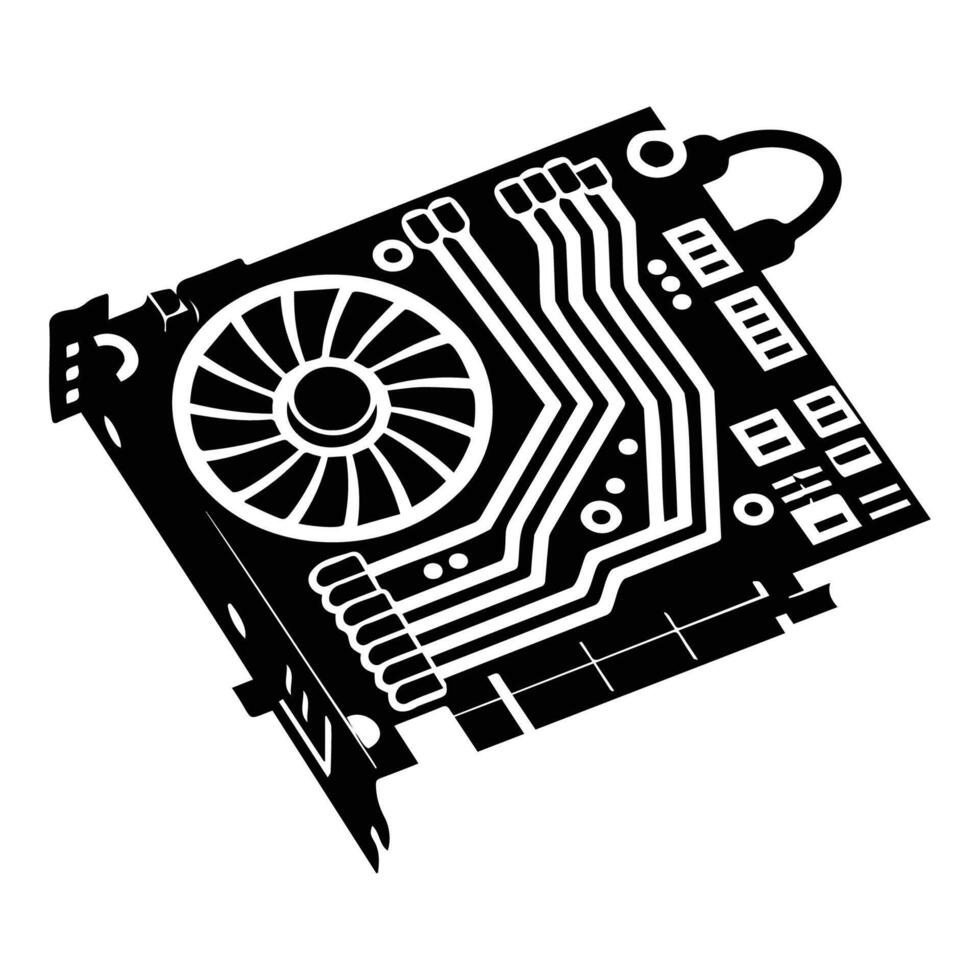 Abstract Black and White Graphic Card Illustration vector