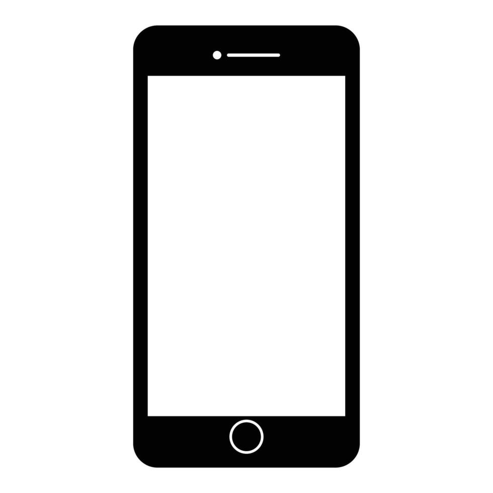 Blank Smartphone Template for Design Projects vector