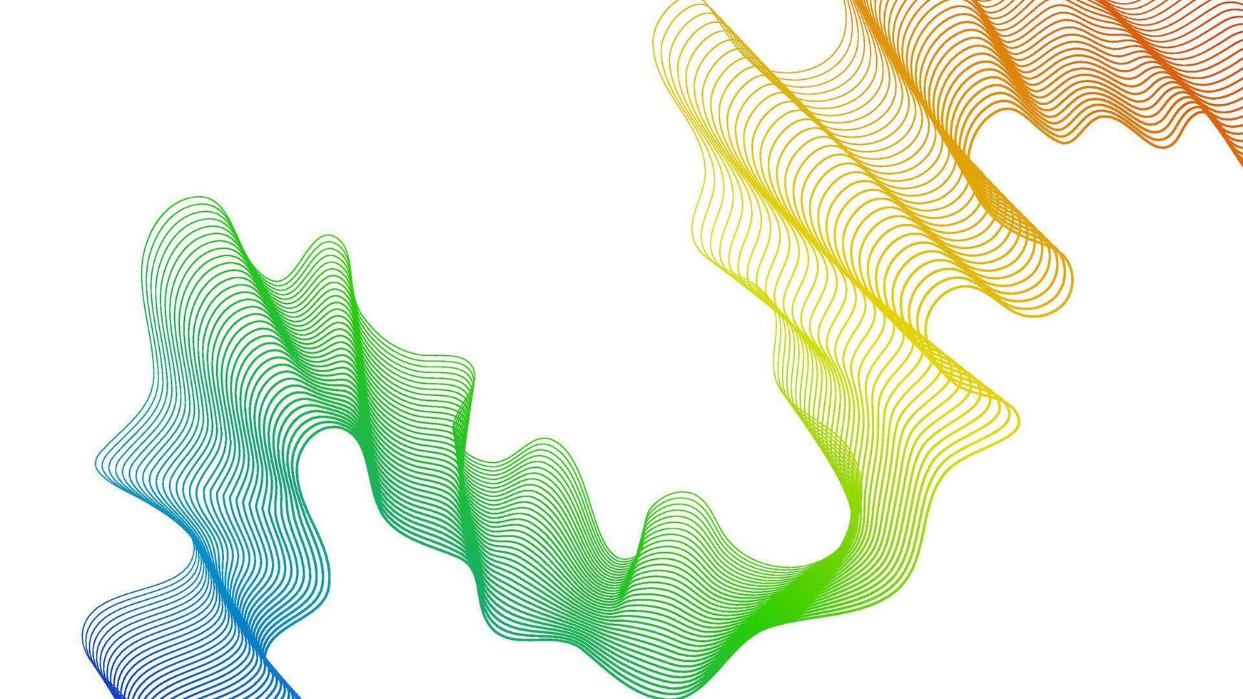 Abstract backdrop with wave gradient lines vector