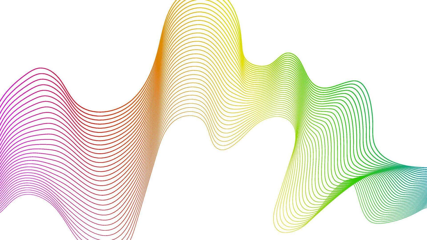 Abstract backdrop with wave gradient lines vector