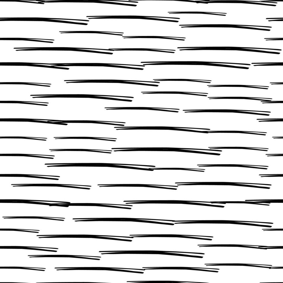 Seamless pattern with black pencil brushstrokes vector