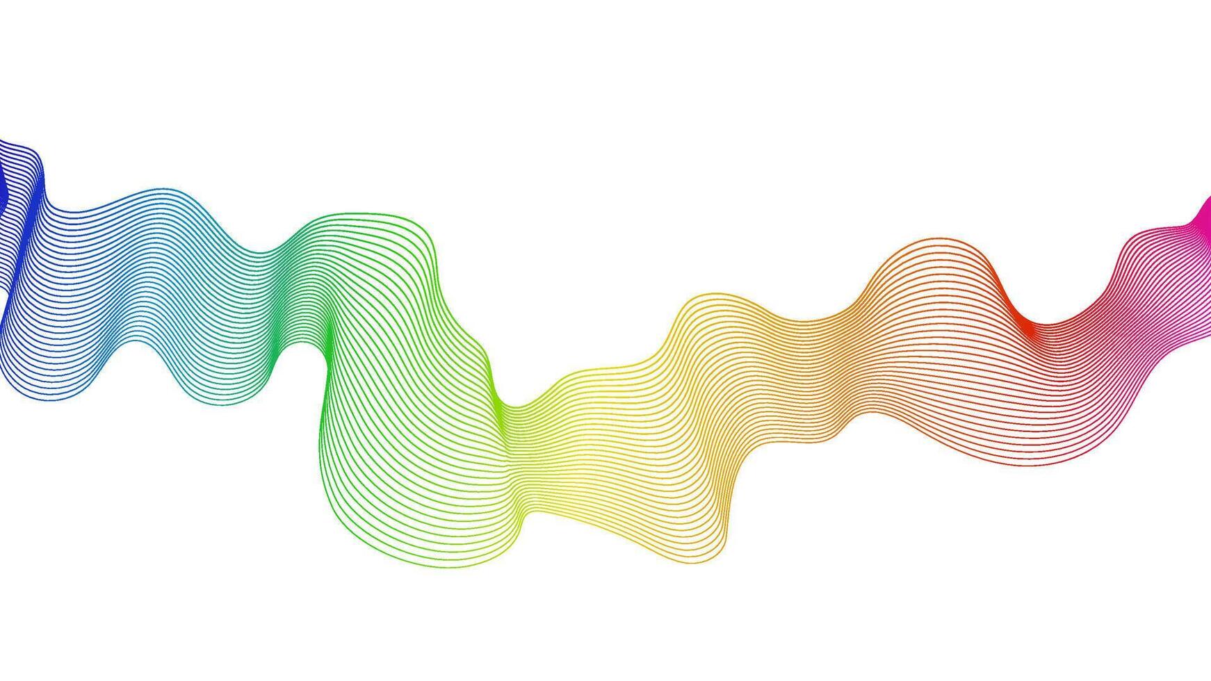 Abstract backdrop with wave gradient lines vector