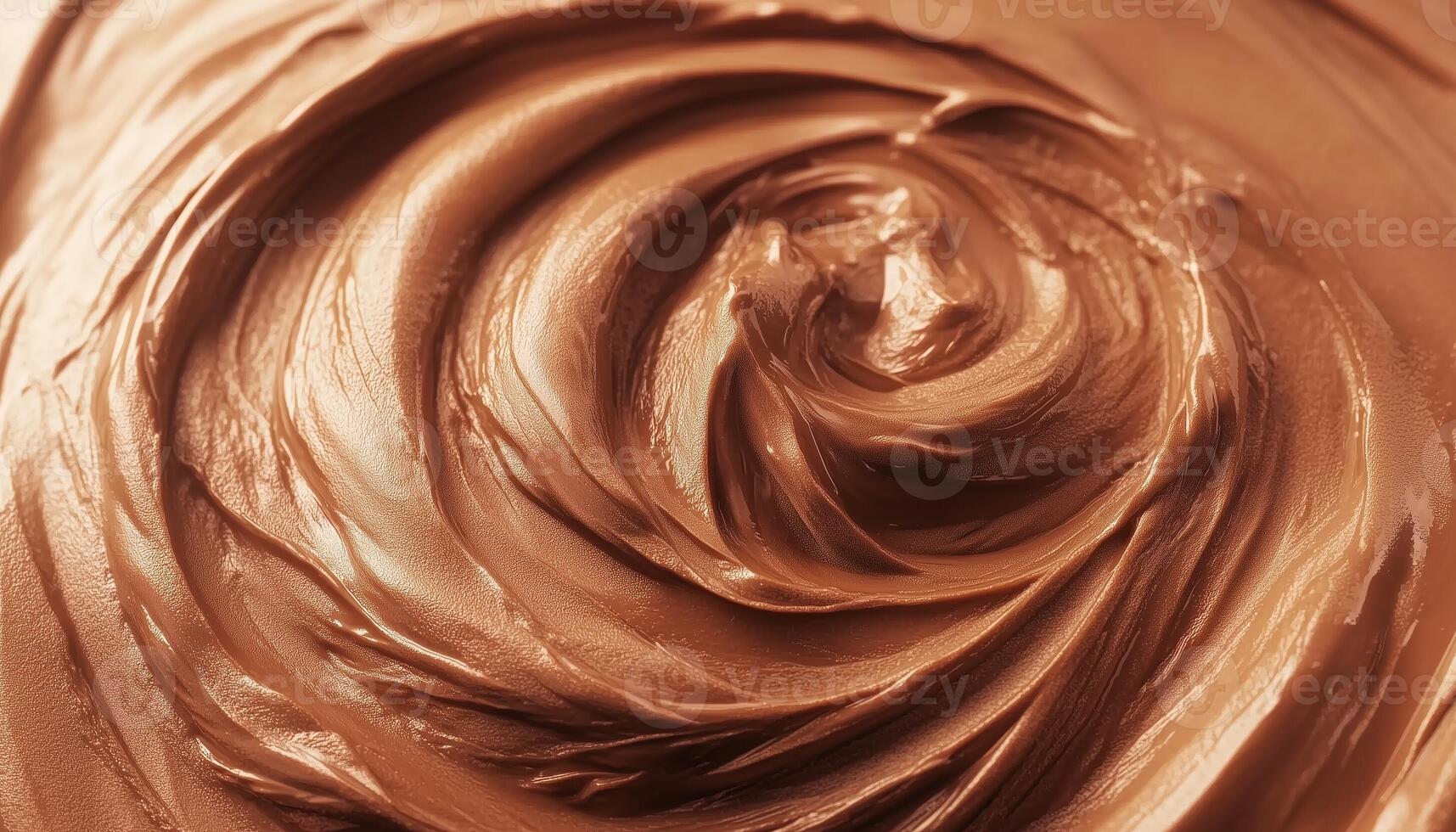 Chocolate swirl melted cream wavy sweet dessert pattern milkshake photo