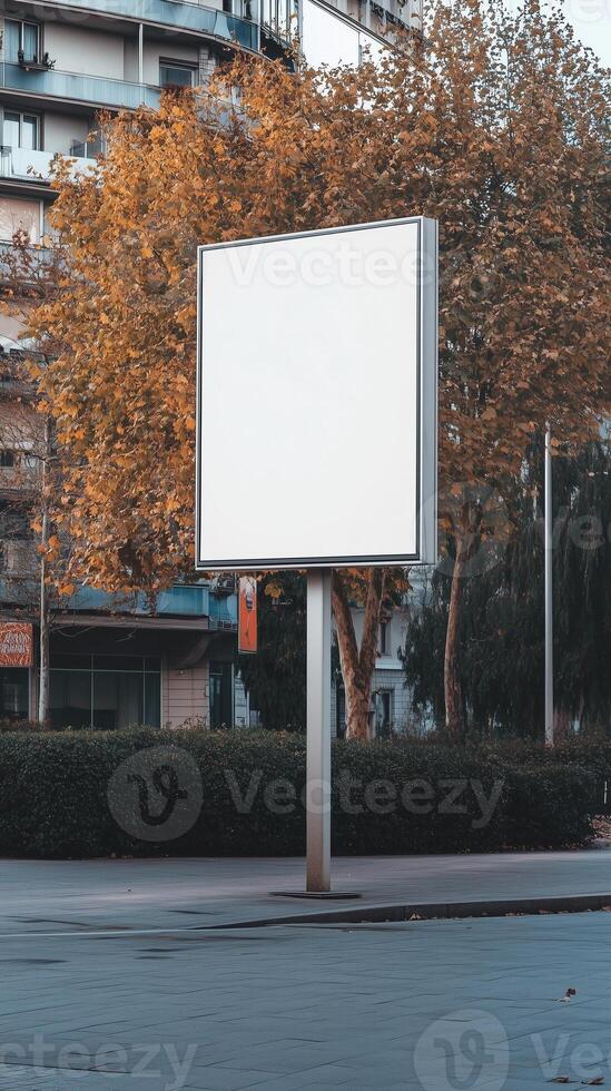 Signboard sharp rounded mockup white and black frame for story background photo
