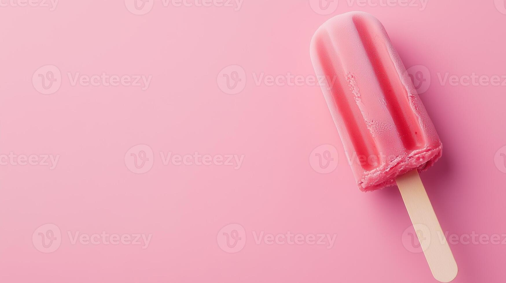 Fresh fruity watermelon ice cream popsicle frozen sweet snack healthy food homemade on summer photo