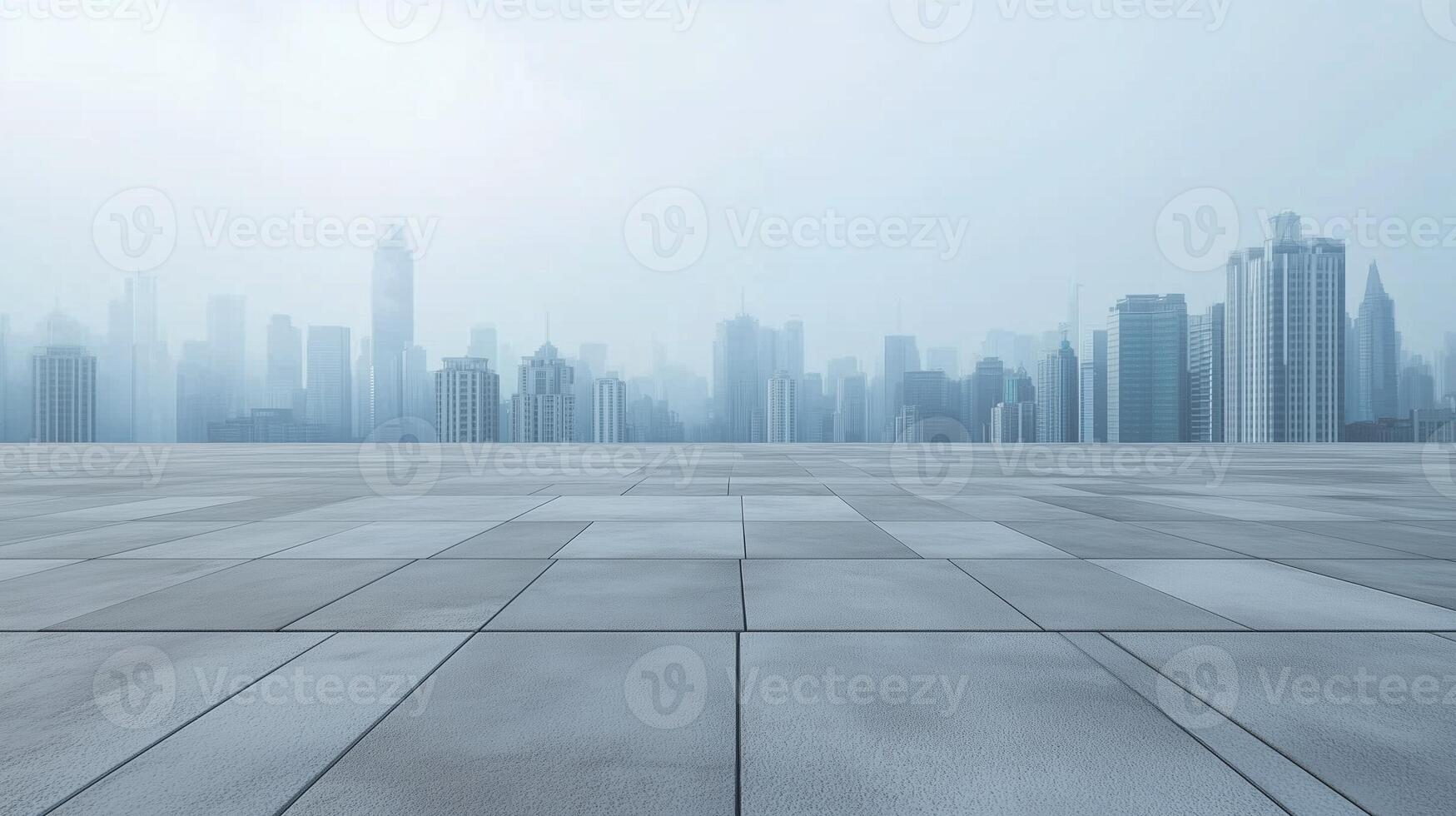 floor square perspective a with sky and city skyline downtown building photo
