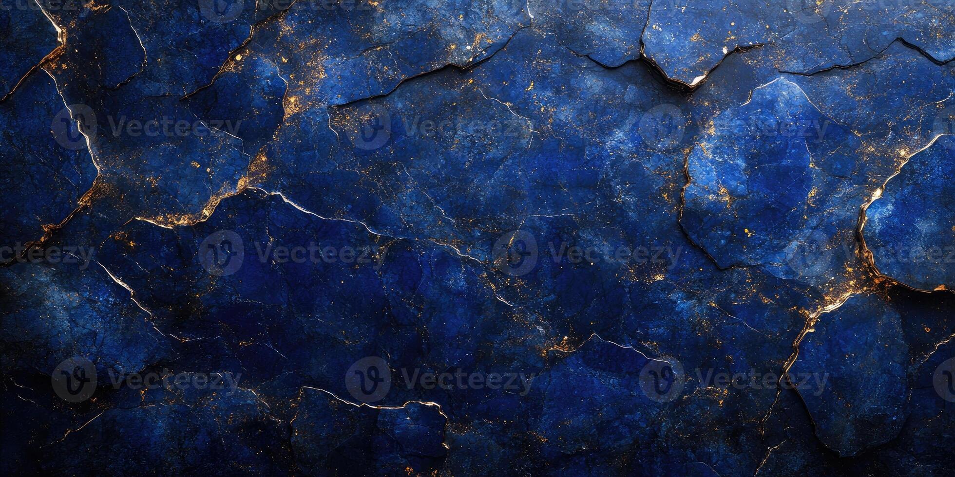 Blue and gold marble texture background with high resolution photo