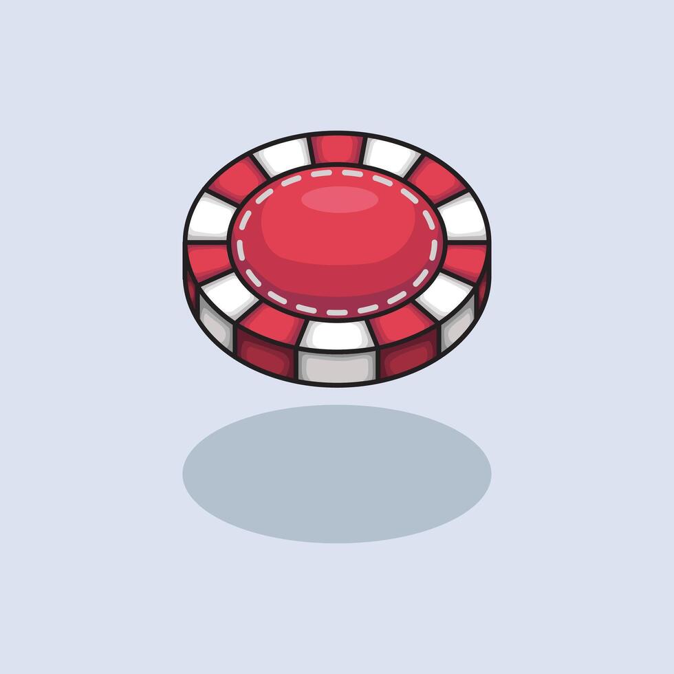 Casino Chip design illustration and icon for website, digital and print vector