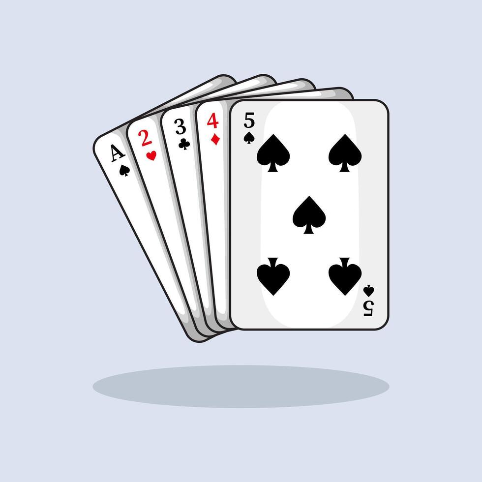 Casino Playing Cards design illustration and icon for website, digital and print vector