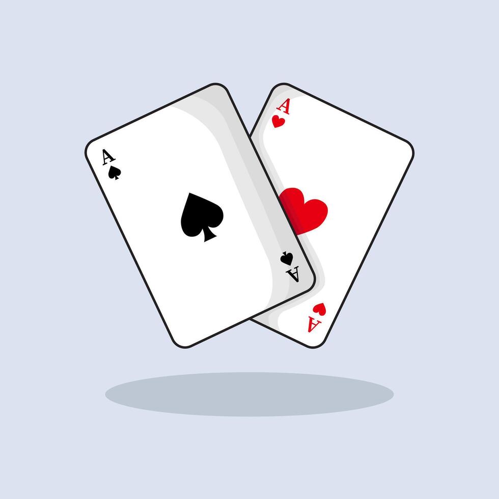 illustration Playing Cards. design Casino Cards. Casino Playing Cards design illustration and icon for website, digital and print vector