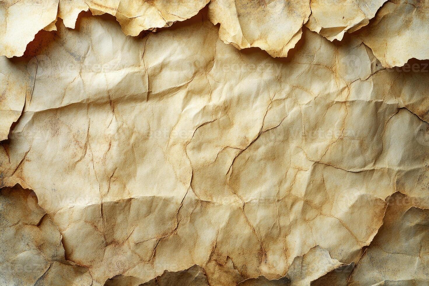 Crumpled paper is providing a textured background surface photo