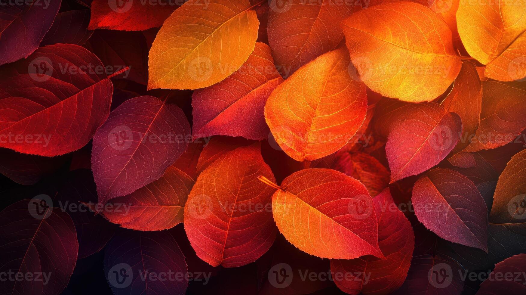 Autumn leaves background showing vibrant fall colors photo