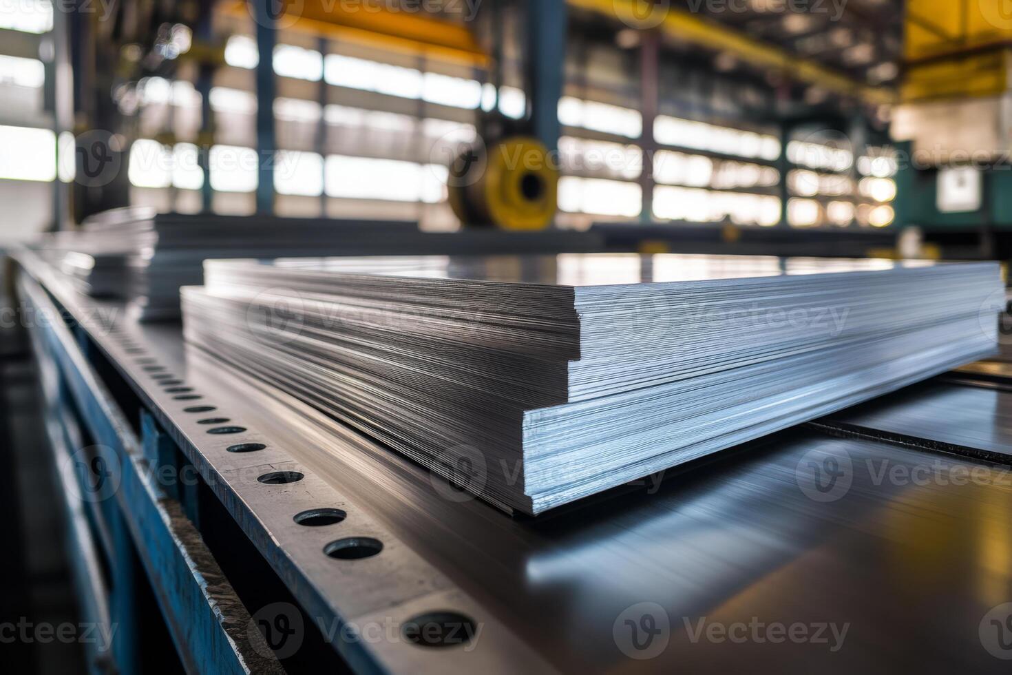 Dive deep into the intricate and complex processes involved in sheet metal fabrication that are utilized in todays modern factories, brilliantly showcasing advanced technology and powerful machinery photo