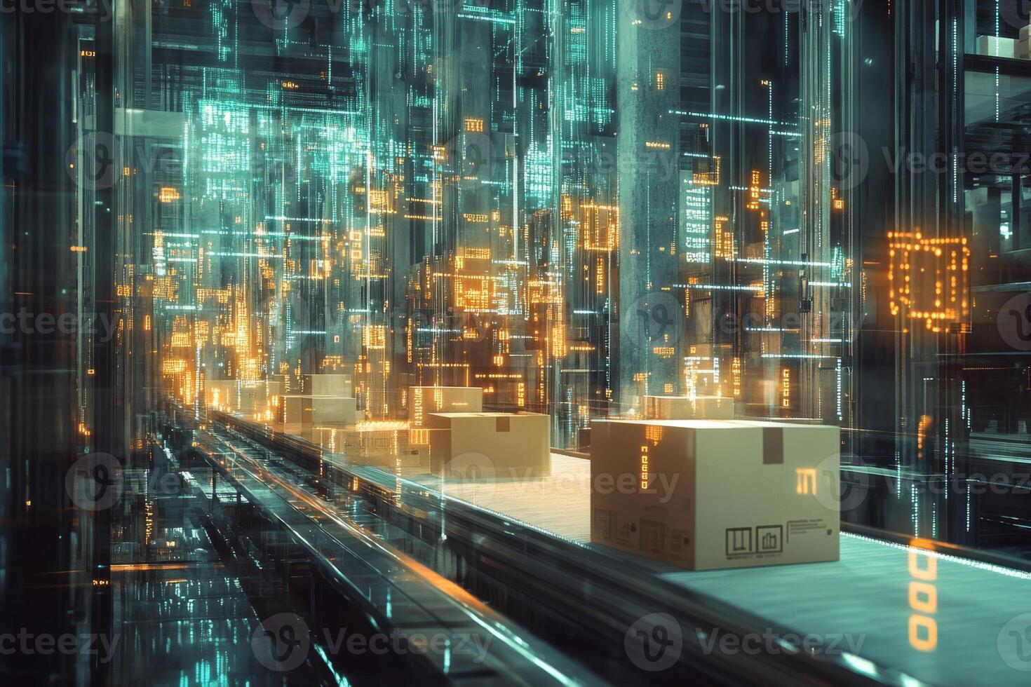 Explore the exciting future of logistics with advanced augmented reality systems that are specifically designed to enhance efficient package tracking and improve delivery processes overall photo