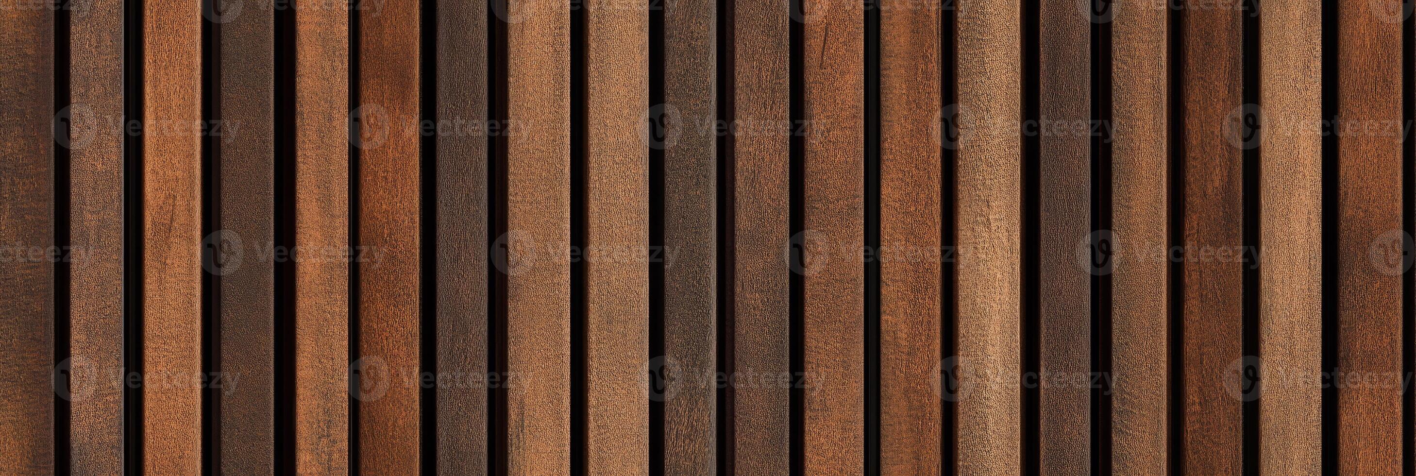 This textured pattern features rich brown wooden acoustic panels, ideal for enhancing elegant designs and creating stunning backgrounds in various artistic and professional settings photo